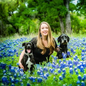 Dr. Janet Roark and Puppies